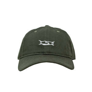 Casquette Polo Decades Hat Co Friends, élégante, 5 panneaux, en sergé brodé, olive, visière incurvée, style sportif américain, taille unique - Product Image 1