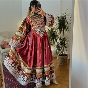 Vêtements traditionnels faits à la main robe afghane haute qualité meilleur matériel afghan Vintage femmes robes 0692 - Product Image 4