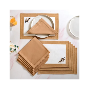 Minimal Quatart Toned Solid 100% Cotton Linen <b>Placemat</b> 32x45cm Dining Table Mat OEKO TEX Certified India Bulk Buyer Suitable - Product Image 5