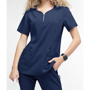 Conjunto de Uniforme Médico Personalizado para Mujer, Nuevo Modelo con Cierre, Estilo Jogger Elástico para Hospital, Venta al Por Mayor - Product Image 3