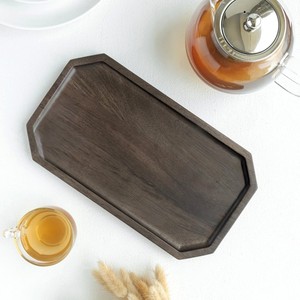 Plateau rectangulaire en bois de mangue peint à la main, écologique et tendance, magnifique, 12,5 pouces x 7 pouces x 0,6 pouces (LxLxH), plat biodégradable - Product Image 1