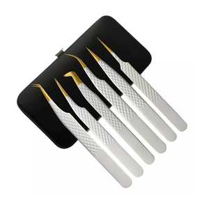 Sevmek Surgical OEM Pince à épiler antimagnétique à pointe en fibre dentelée japonaise personnalisée en acier inoxydable Cils à sourcils professionnels - Product Image 5