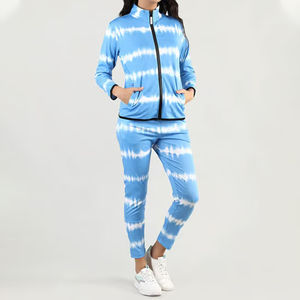 Nueva llegada de alta calidad de las mujeres de sublimación chándales de algodón y poliéster mejor diseño de alta calidad impreso chándal para las mujeres - Product Image 1