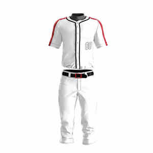 Meilleur nouvel arrivage de votre propre logo uniforme de baseball pour les hommes/Ensembles d'uniformes de baseball de conception de marque privée de vente chaude - Product Image 1
