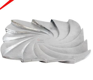 Plateau de service fini argent en acier inoxydable métal design feuille le plus vendu pour hôtels et restaurants - Product Image 2