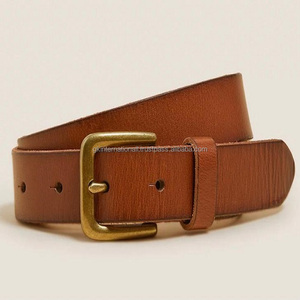 Cinturón de piel de vaca hecho a mano para hombre, diseño vintage personalizado, informal, cuero genuino, acabado bronceado, 2022 - Product Image 2