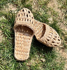 Sandalias de rafia de alta calidad, zapatos de rafia, toboganes de rafia, calzado marroquí, Sandalias planas, Mules de paja Sa - Product Image 2