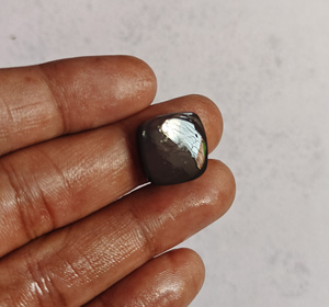 Impressionnant lâche lisse noir obsidienne pierre précieuse 20To25mm forme ronde IGI certifié fête des mères mode bijoux cadeau pour la trouver - Product Image 2