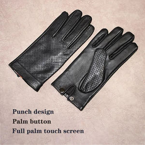 Gants en cuir de daim personnalisés de haute qualité hommes plaine décontracté vie quotidienne hiver conduite HIBRA ALLKIND HA-LC-LG-A75-302 POIGNET - Product Image 5