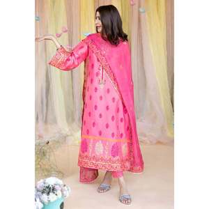 Women's Casual Floral Chiffon <b>Linen</b> Short Set-Loose Fit Shirt and Flared Trousers - Product Image 2