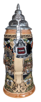 Souvenir personnalisé de l'Oktoberfest Hofbraeuhaus Muenchen, 0,6 L, fait main, durable, réutilisable, en céramique de grès, classique