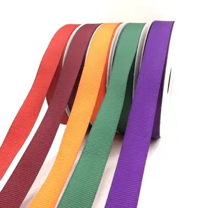 19mm High Tenacity Polyester Grosgrain Ribbon Customized Pattern and Width Sustainable and Woven for Halloween Decoration