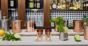 Moscou Métal Mule Cuivre Gobelet En Gros Menthe Julep Mojito Cocktail Tasse Tasse À Café pour Bureau À Domicile De Luxe Cuivre Whisky Verre - Product Image 2