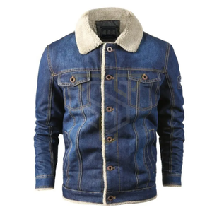 Meilleure vente Veste en jean décontractée pour homme Denim de qualité supérieure avec doublure en fourrure Légère à la mode Nouvelle arrivée pour l'hiver - Product Image 1