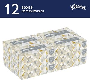 Mouchoirs en papier professionnels Kleenex, 2 plis, 125 feuilles/boîte, 12 boîtes/caisse (03076) - Product Image 3