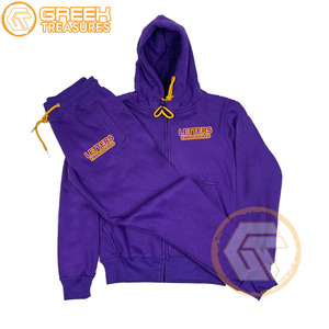 Chándal de Invierno Personalizado 100% Algodón Felpa con Capucha Bordada de Alta Calidad para Fraternidad Griega Psi para Hombre Transpirable - Product Image 4