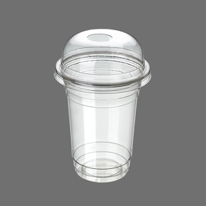 Plastic Smoothie Cups 350cc Transparent Customizable Best Quality and Price Made in Turkey