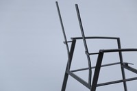 Chaise de jardin moderne en métal, en plastique, pour intérieur, bureau, restaurant, dressing, mobilier de jardin, sortie d'usine directe