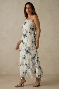 Vestido largo bohemio de un hombro con estampado Floral para mujer, ropa cómoda de verano para luna de miel, vestido de regalo personalizable - Product Image 4