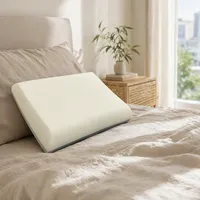 Oreiller Ergonomique en Mousse à Mémoire de Forme pour le Cou, à Rebond Lent, Doux, Respirant, Orthopédique, pour un Sommeil Optimal, Transport par Compression Sous Vide