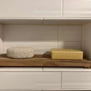 Porte-savon en bois durable de luxe pour salle de bain, évier de cuisine, support à savon, égouttoir, accessoire de maison écologique - Product Image 1