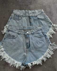 Short en jean sur mesure pour femmes pantalon short en jean simple et uni pour femmes vêtements d'été style décontracté fabricant vente en gros - Product Image 6