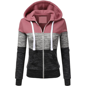 Sudadera con Capucha para Mujer, con Cierre, Logotipo Frontal, Secado Rápido, Transpirable, Ligera, Informal, para Uso Diario - Product Image 4