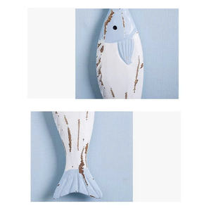 Manufacturer Rustic Wood Fish Bone Decor | Harmonic Blue Tones with Elegant Rope | Bulk <b>Supply</b> Nautical Wall Hanging for Cafes - Product Image 6