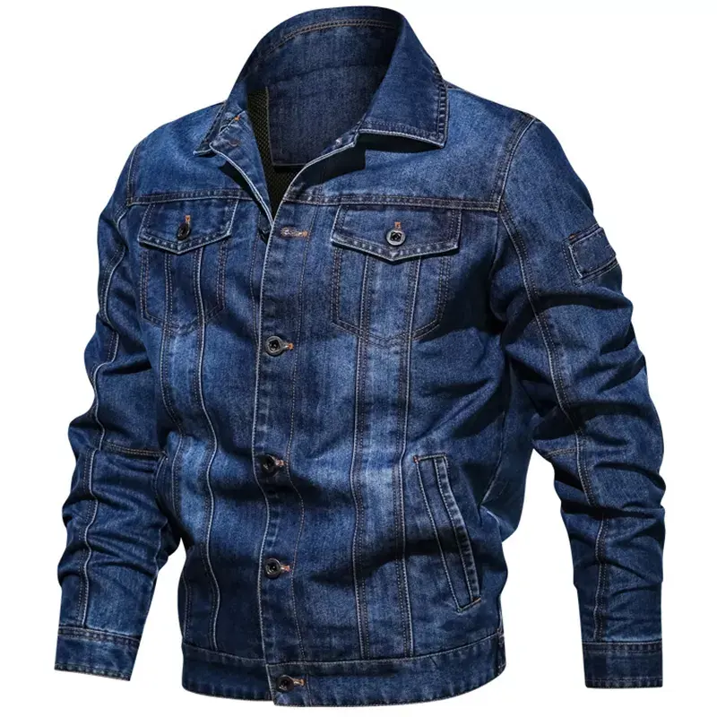 Nouveaux articles chauds de fabrication professionnelle vestes en jean bon marché en vrac meilleures vestes en jean pour hommes