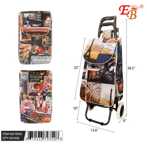 Chariot de courses 38,2 pouces, 10 pièces/boîte, chariots à bagages durables, modèle 79352 - Product Image 1