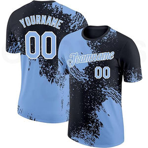 เสื้อกีฬาเบสบอลคอกลมแขนสั้นสำหรับผู้ชายเสื้อซอฟต์บอลระบายอากาศพิมพ์ลายได้ตามต้องการ - Product Image 3