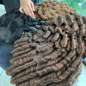 ผมต่อ Nasa Hair ราคา 100 กรัม แบบเป็นมัด ซุปเปอร์ดับเบิ้ลดรอน ผมแท้เวียดนาม สีน้ำตาล ยาว 60 ซม. - Product Image 1