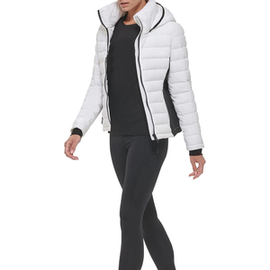 Newest Style Long Sleeve <b>Stand</b> Collar Knitted Breathable Women Puffer Jackets 2025 Casual Trendy Winter - Product Image 3