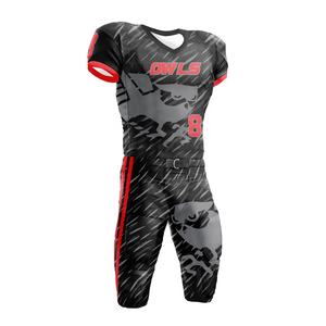 Uniforme de Fútbol Americano Sublimado Personalizado de Alta Calidad al por Mayor, Manga Corta, 100% Poliéster, Hecho en Pakistán - Product Image 5