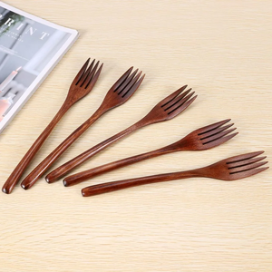 Fourchette en bois couverts Dessert et fourchette à gâteau fantaisie Dessert cuillère en bois fourchette prix de gros - Product Image 5