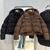 Produsen jaket Puffer Premium kualitas terbaik jaket musim dingin tahan angin OEM jaket ritsleting wanita kelas berat grosir