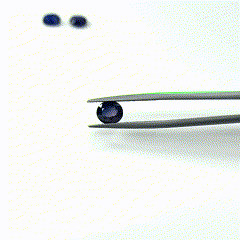 Saphir bleu naturel de Madagascar non chauffé, ovales, 3,65 carats, taille brillant, pierre précieuse en vrac, pierre facettée marquise - Product Image 5
