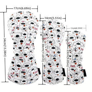 First Fitness Top Ranking Custom PU Leather Sherpa Driver <b>Golf</b> Headcover Barrel Shape with Embroidery High Ranking Head Covers - Product Image 6