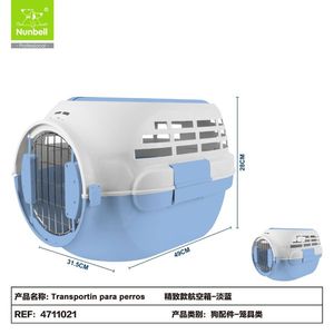 Transportadora de Mascotas para Perros, Aprobada por Aerolíneas, de Plástico Ventilado, Caja de Transporte para Mascotas, Venta al Por Mayor de Fábrica - Product Image 1