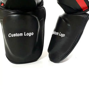 2025 Pu cuero MMA Shin Instep pierna protección Pad boxeo entrenamiento pierna seguridad Shin Guard logotipo personalizado por Elegant Sports - Product Image 5