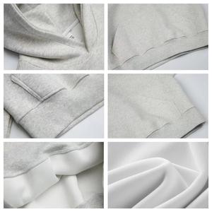 Bangladesh China Factory Price OEM 450g Heavyweight Fleece Lined <b>Hoodie</b> American High Street Fashion Clean Fit V-Neck <b>Hoodie</b> - Product Image 6