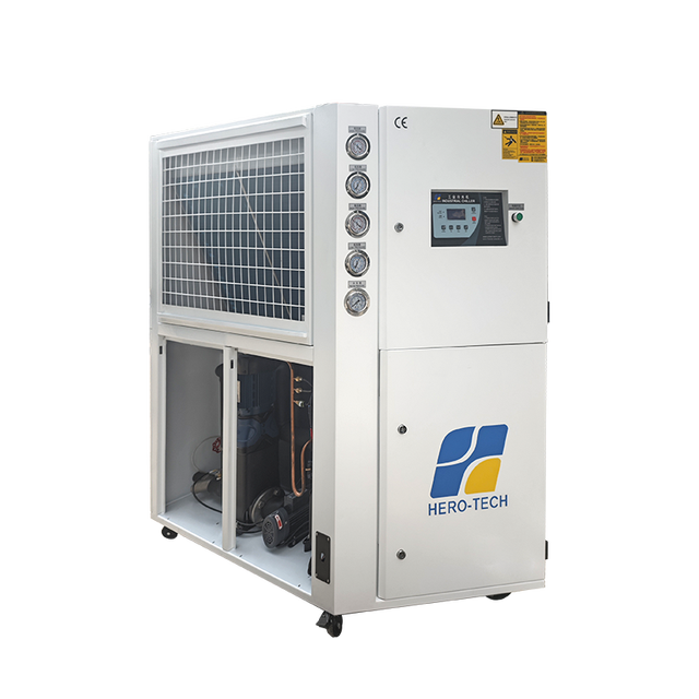 2 Scroll Compressors 12HP Air Cooled Chiller Portable  Industrial Chiller with Pump&Tank &Fan Temperature Range +7~+35C