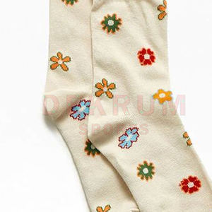 Nouvelle impression florale pour chaussettes unisexes Impression numérique personnalisée pour chaussettes décontractées unisexes à vendre - Product Image 5