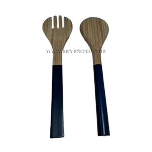 Cuchara de bambú hilada de buena elección al por mayor, servidor de ensalada, juegos de cocina a buen precio, juego de utensilios de cocina de fábrica de Vietnam - Product Image 5