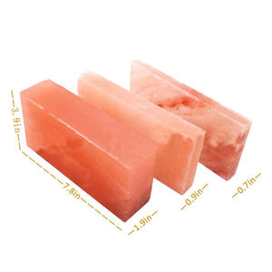 Haute Qualité Rose Himalaya Naturel Sel Brique Rectangle Forme Sculpté Lampe En Gros En Vrac Pas Cher Prix Raffiné Rose Sel Pakistan - Product Image 4