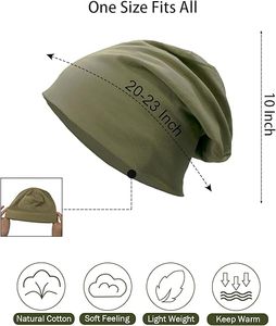 Style moderne Vente en gros Style vieilli Hommes Femmes Mode Long Slouchy Beanie Chapeaux Surdimensionné Baggy Beanies Caps - Product Image 6