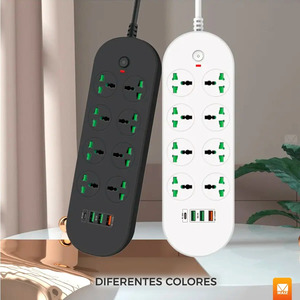Multiprise USB de bureau avec protection contre les surtensions - Couleurs assorties - Product Image 5