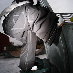 Pantalon de Ski Hip Hop Street Style couleur unie imperméable coupe-vent fermeture éclair taille élastique ligne mince coupe ample pour les Sports de neige - Product Image 5