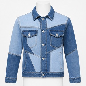 Veste en jean pour homme, denim vintage lavé, coupe classique élégante, design durable, idéale pour la mode décontractée, le streetwear et les voyages - Product Image 1