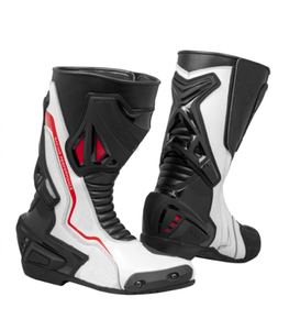 Zapatos de moto cómodos hechos a medida botas de moto de cuero genuino Premium botas de motocross de carreras para hombres - Product Image 1